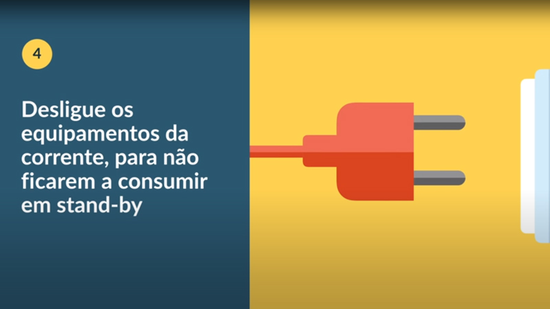 ilustração sobre poupar energia em casa 
